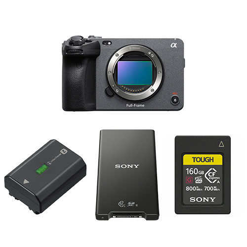 Sony FX3 Advanced Camera Kit with extra Battery, 160GB CFexpress Card and Card Reader