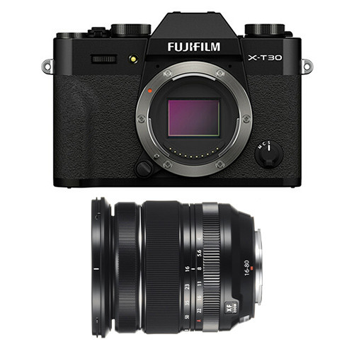 Fujifilm X-T30 II Black Camera Lens Kit with XF 16-80mm