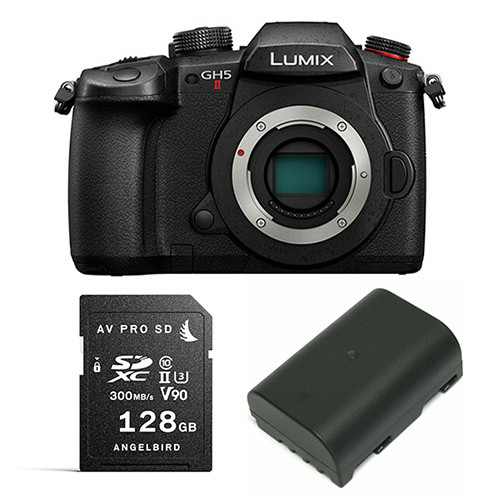 Panasonic GH5 II Camera Starter Kit with extra Battery and 128GB SD-Card
