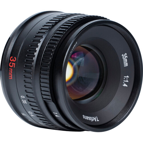 7Artisans 35mm/F1.4 APS-C Lens for M43 (Panasonic Olympus) - Black