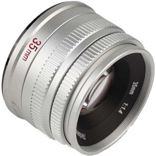 7Artisans 35mm/F1.4 APS-C Lens for Fuji (FX Mount) - Silver