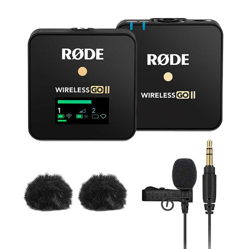 Rode Wireless GO II Single Channel 2.4 GHz Wireless with Omni Lavalier Microphone System/Recorder Kit