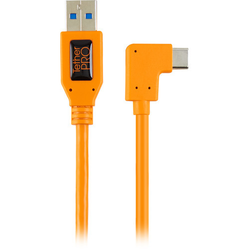 Tether Tools Tetherpro USB 3 To USB-C R/A Pigtail 50Cm Hi-Vis