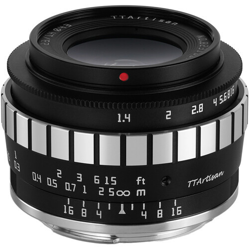 TTArtisan 23mm F1.4 APS-C Fuji X (Black/Silver)