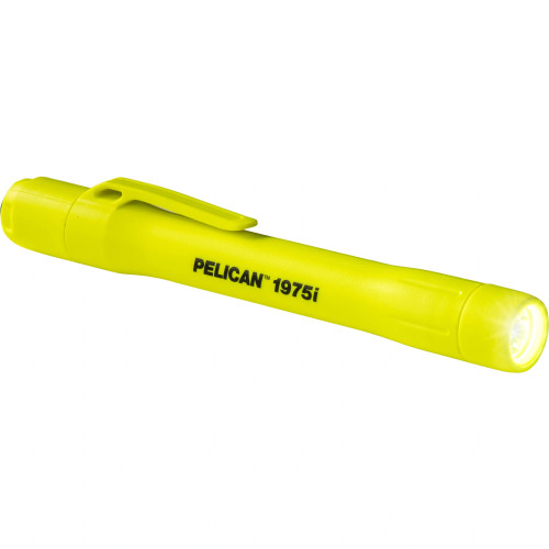 Pelican 1975i Safety Penlight with Helmet Mount (Yellow)