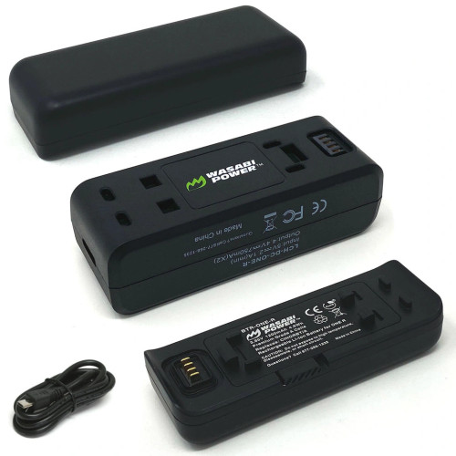 Wasabi Power Insta360 One R Battery (2-Pack) and Dual Charger