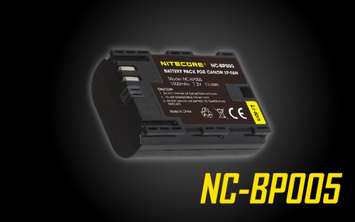 Nitecore NC-BP005 Camera Battery Compatible with Canon LP-E6N