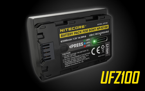 NITECORE UFZ100 Camera Battery for Sony NP-FZ100