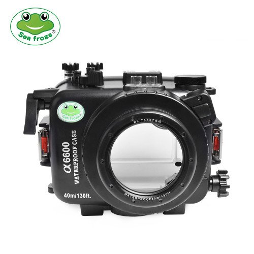 Meikon Seafrogs 40M/130FT Diving Waterproof Case For Sony A6600 With Flat Port (16-50mm)