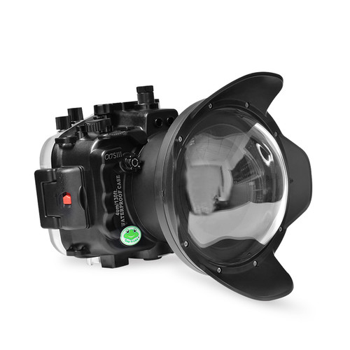 Meikon Seafrogs 40M/130FT Underwater Camera Housing For Sony A7S III With Standard Dome Port WA005-F (16-35mm) [Does not include the Standard Port]