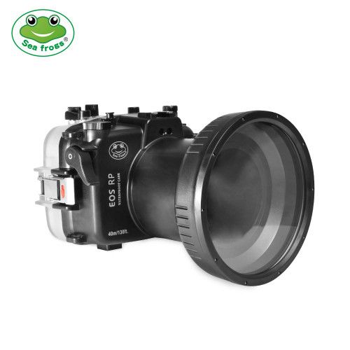 Meikon Seafrogs 40m/130ft Underwater Camera Housing With Flat Port For Canon EOS RP