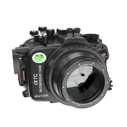 Meikon Seafrogs 40M/130FT Diving Camera Case For A7C With Flat Port (10-18mm & 28-60mm)