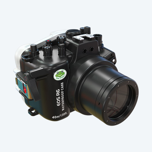 Meikon Seafrogs 40M/130FT Underwater Camera Housing For Canon R6 With Flat Port (60 mm)