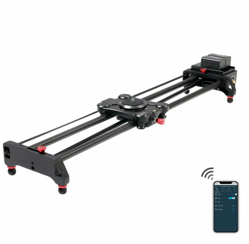 GVM-1.5D Wireless Video Carbon Fiber Motor Camera Slider (48")with Bluetooth Remote &Mobile App Control