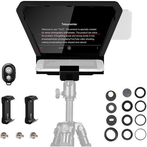 GVM Teleprompter TQ-S for Tablets and Smartphones with Bluetooth Remote & App