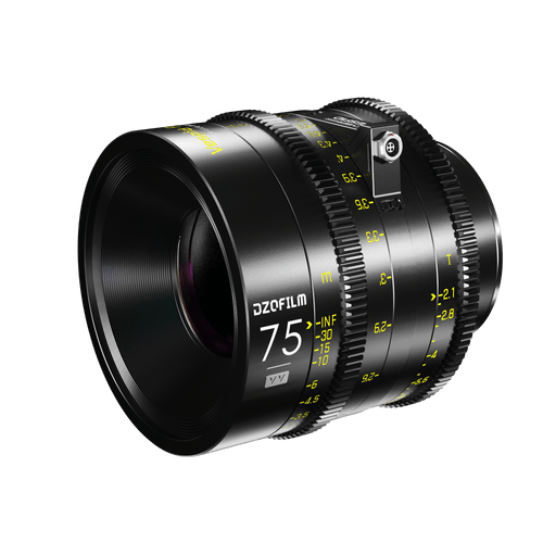 DZOFILM Vespid Cyber Full-frame 75mm T2.1 Prime Lens (PL and EF mount, with data)