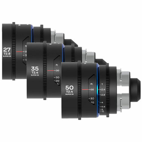 Laowa Nanomorph S35 Prime 3-Lens Bundle (27mm, 35mm, 50mm) (Blue) (Cine) Arri PL (Default) + EF