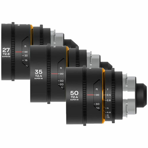 Laowa Nanomorph S35 Prime 3-Lens Bundle (27mm, 35mm, 50mm) (Amber) (Cine) Arri PL (Default) + EF