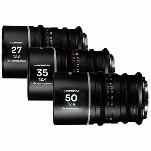 Laowa Nanomorph S35 Prime 3-Lens Bundle (27mm, 35mm, 50mm) (Silver) (Cine) Sony E