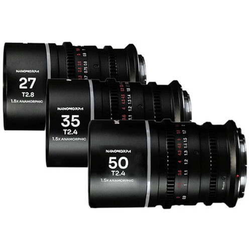 Laowa Nanomorph S35 Prime 3-Lens Bundle (27mm, 35mm, 50mm) (Silver) (Cine) Fuji X