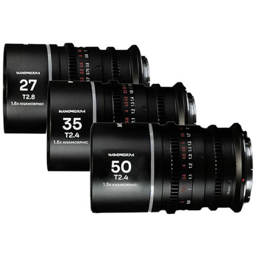Laowa Nanomorph S35 Prime 3-Lens Bundle (27mm, 35mm, 50mm) (Silver) (Cine) Canon RF
