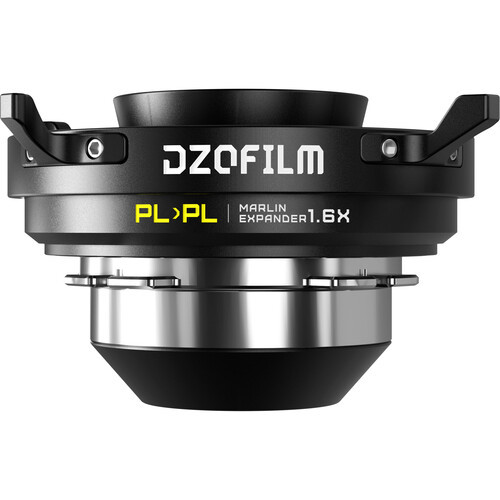 DZOFILM Marlin 1.6x Expander PL lens to PL camera