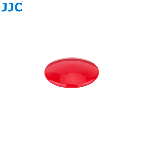 JJC Convex Soft Release Button for Camera with flat shutter release (Red, Size 10mm)