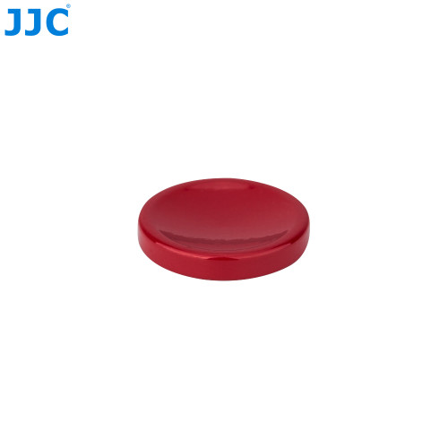 JJC Concave Soft Release Button for Camera with flat shutter release (Dark Red, Size 11mm)