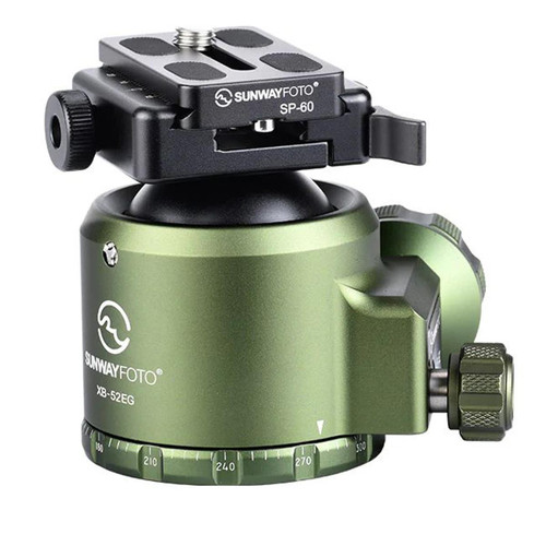 Sunwayfoto OD Green-Low Gravity Center High Locking Strength Ball head XB-52EG