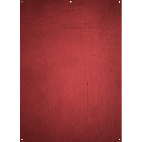 Westcott X-Drop Matte Vinyl Backdrop - Aged Red Wall (5' x 7')
