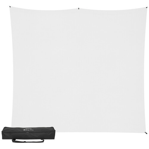 Westcott X-Drop Pro Wrinkle-Resistant Backdrop Kit - High-Key White (8' x 8')
