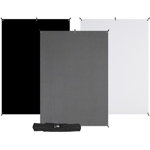 Westcott X-Drop 3-Pack Backdrop Kit (5' x 7')