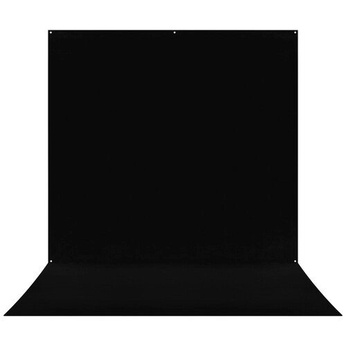 Westcott X-Drop Pro Wrinkle-Resistant Backdrop - Rich Black Sweep (8' x 13')