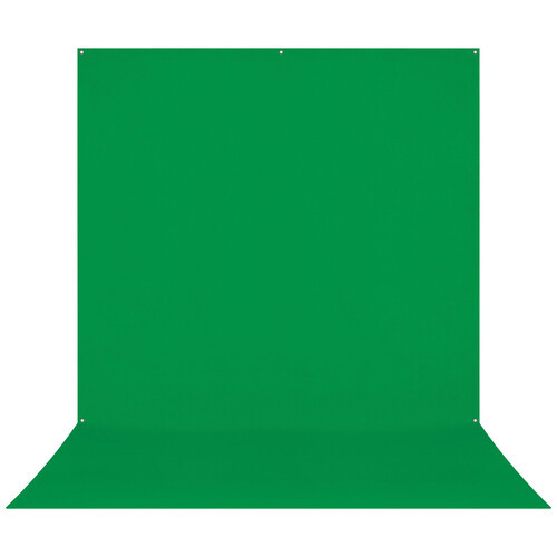 Westcott X-Drop Pro Wrinkle-Resistant Backdrop - Chroma-Key Green Screen Sweep (8' x 13')