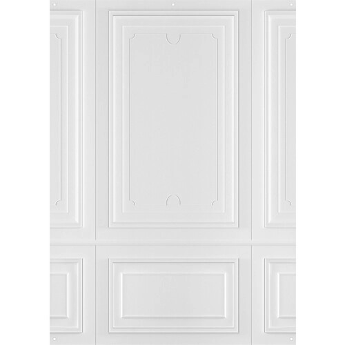 Westcott X-Drop Matte Vinyl Backdrop - Classic Wall Molding (5' x 7')