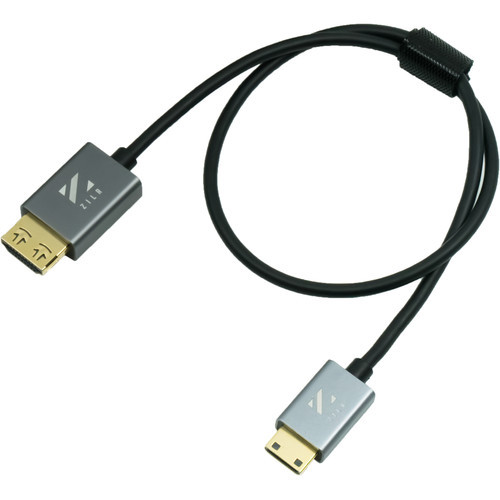 ZILR 4Kp60 Ultra Thin 3.5mm, High Speed HDMI 2.0b, Mini HDMI to Full HDMI Cable 45cm