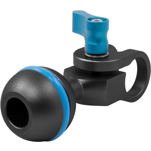 Kondor Blue Ball Head to 15mm Rod Clamp for Magic Arms (Raven Black)