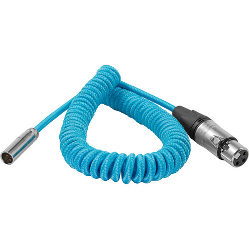 Kondor Blue Coiled Mini XLR to XLR for C70 & BMPCC4K/6K, (30 to 60cm)