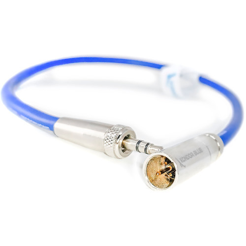 Kondor Blue Mini XLR to 3.5mm Locking Screw Mini Plug for Lavalier Mics and BMPCC 4K/6K - Blue