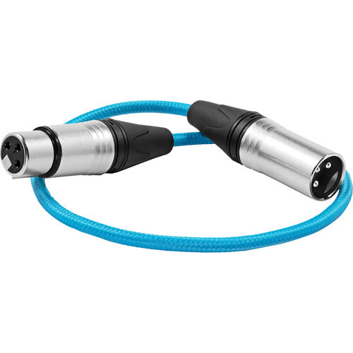 Kondor Blue 45cm Male XLR to Female XLR audio cable for on-camera mics