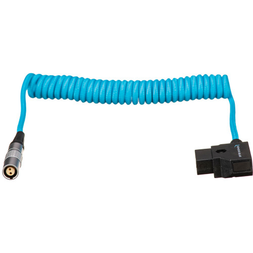 Kondor Blue Coiled D-Tap to Female Lemo 2 Pin For Red Komodo