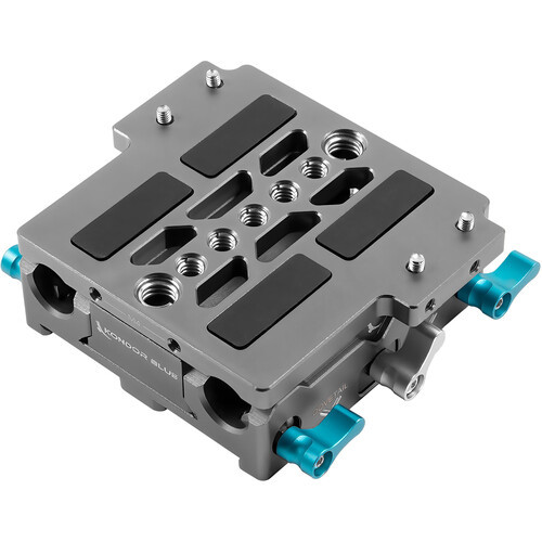 Kondor Blue LWS ARRI Bridge Plate For Cinema Cameras with Riser for ARRI Alexa Mini (Space Gray)