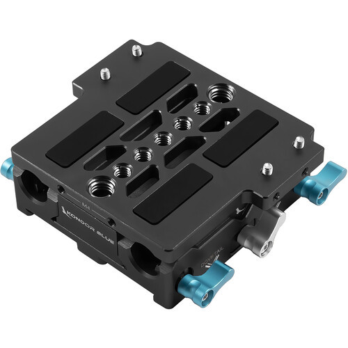 Kondor Blue LWS ARRI Bridge Plate For Cinema Cameras with Riser for ARRI Alexa Mini (Black)