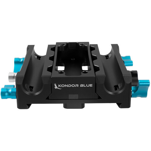 Kondor Blue LWS ARRI Bridge Plate Bridge Plate Receiver Only (No Camera Riser) (Raven Black)