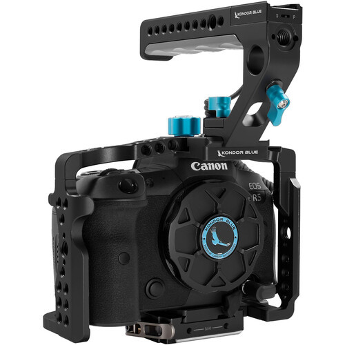 Kondor Blue Canon R5/R6 Full Cage with Top Handle (Black)