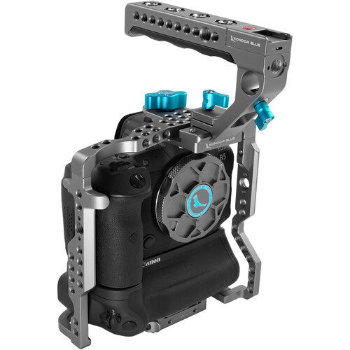 Kondor Blue Canon R5/R6/R Battery Grip Cage with Top Handle (Space Gray)