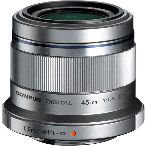 Olympus M.Zuiko Digital 45mm F1.8 Lens - Silver