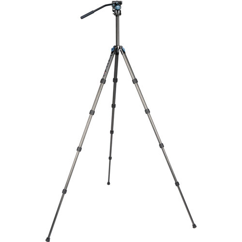 Sirui ST-125 5-Section Carbon Fiber Tripod & VA-5 Ultra-Compact Video Head Kit