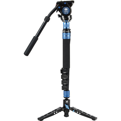 Sirui P-325FS 5-Section Carbon Fiber Tripod with VH-10 Video Head