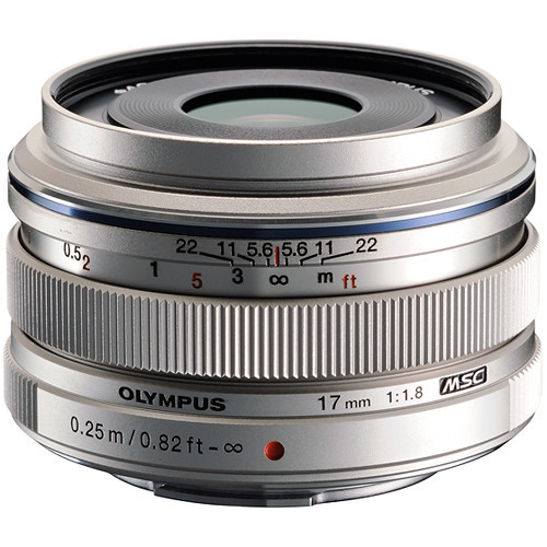 Olympus M.Zuiko 17mm F1.8 Lens - Silver + Half Price Lens